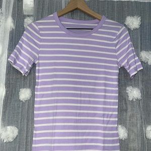 Striped Purple Top